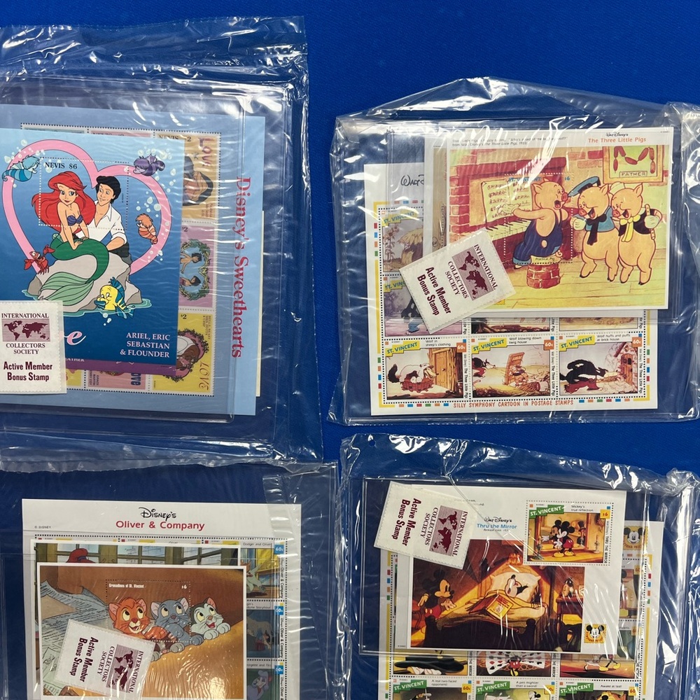 Vintage Disney Stamp sets (Unopened)